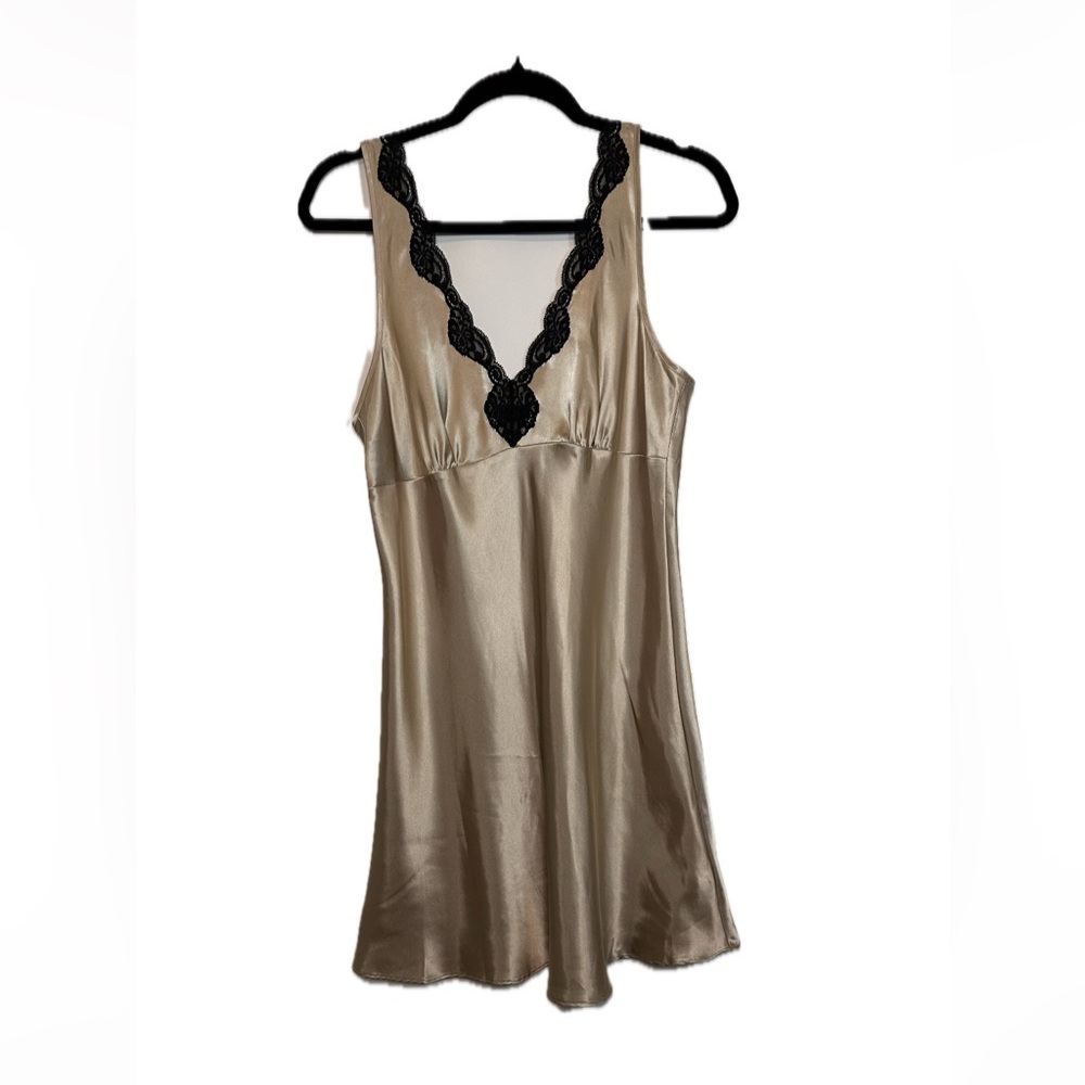 Vintage Y2K Satin Slip Dress Jones New York Slip Dress satin feel Size M
